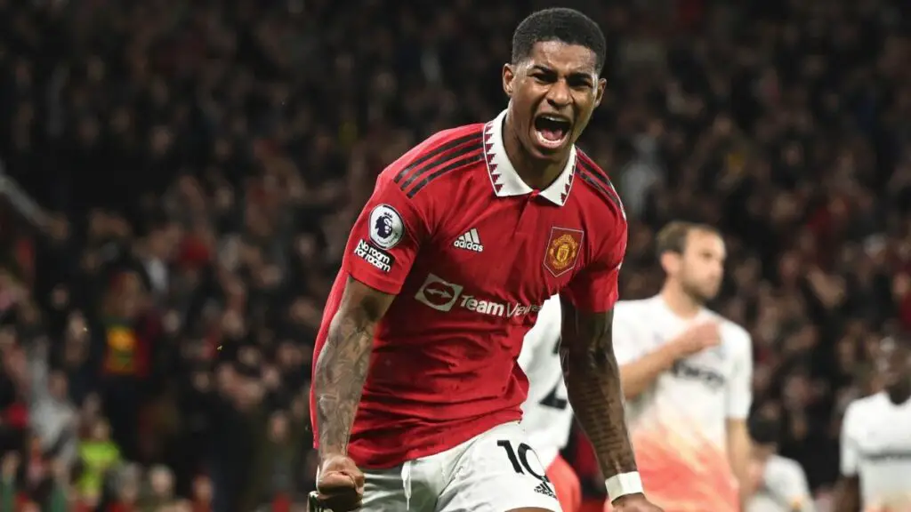 Marcus Rashford in Manchester United carabao cup 4th round