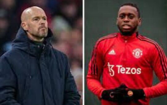 Erik ten hag and Wan-Bissaka