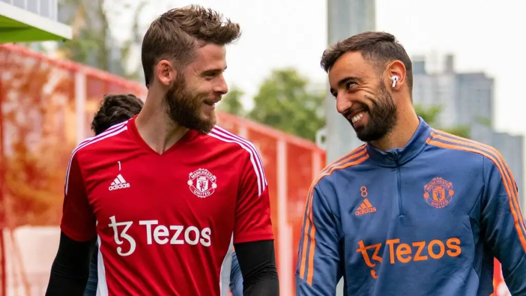 Bruno Fernandes and David De Gea