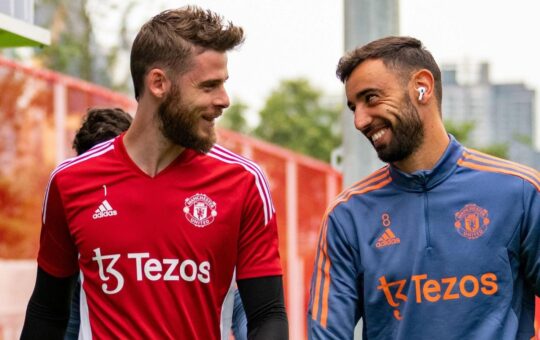 Bruno Fernandes and David De Gea