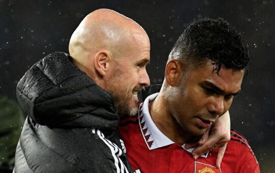 Erik Ten Hag unhappy with Casemiro